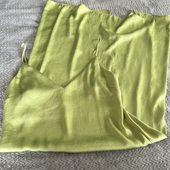 Wilfred Green Satin Dress - Picture 1 of 6